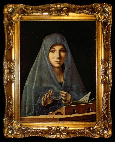 framed  Antonello da Messina Virgin Annunciate (mk08), ta009-2